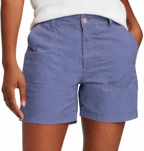 Eddie Bauer Women's Adventurer Stretch Ripstop Shorts - Blue, Size 14
