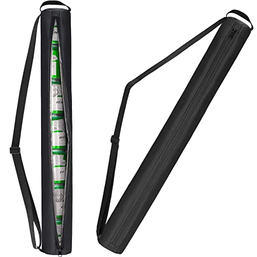 Insulated Beer Cooler Sleeve for Golf Bag - 7-Can Capacity, Black