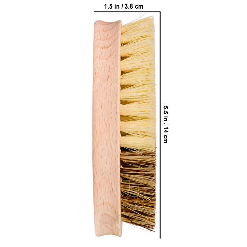 Redecker Vegetable Brush Set of 2 - Tampico & Union Fiber, 5.3 Inch Kitchen Cleaning Tools
