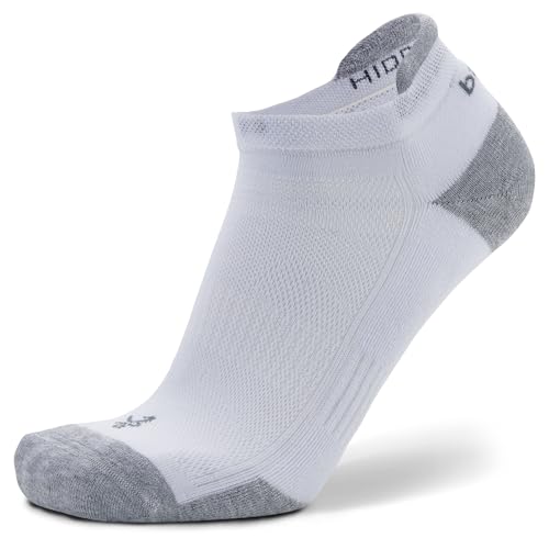 Balega Hidden Contour Impact-Resistant Athletic No Show Socks - White / Medium