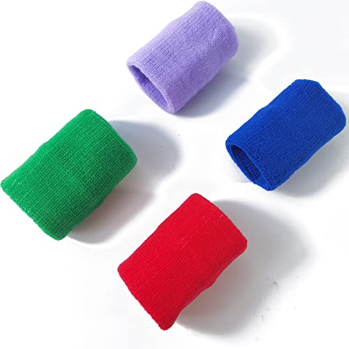 24PCS Colorful Cotton Sweatbands for Sports - Men & Women