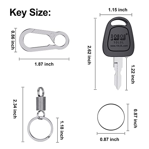 Golf Cart Keys 4-Pack for Club Car DS (1982-Up) & Precedent