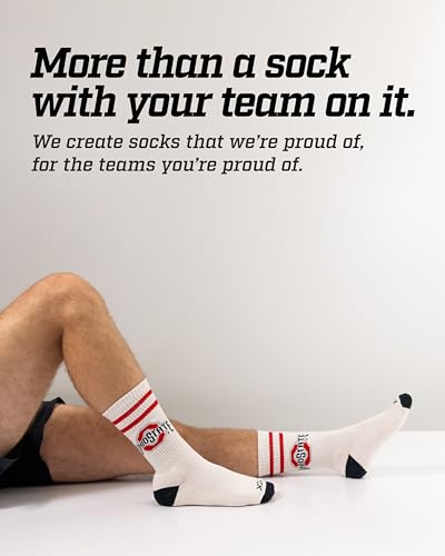 Ohio State Buckeyes Vintage Socks - Classic Soft Cotton, Large