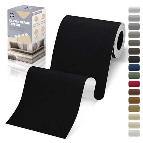 Self-Adhesive Canvas Repair Patch - 4 x 79 Inch Waterproof Fabric Tape