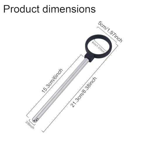 Ring Shaped Weight Stack Pin - 3/8in Diameter for Home Gym