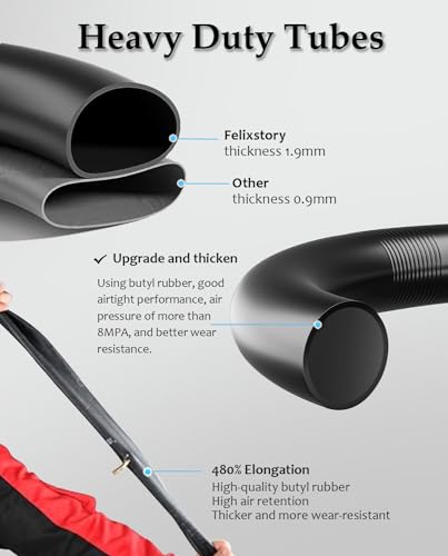 10 Inch Off-Road Scooter Inner Tube 2.75-6.5 Puncture-Resistant with 1 Piece - Felixstory
