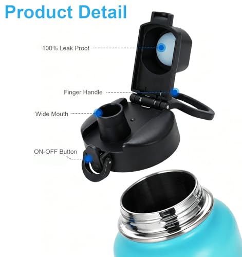 Auto Spout Replacement Lid for Bubba Trailblazer 24 32 40 oz Water Bottle - 1 Piece