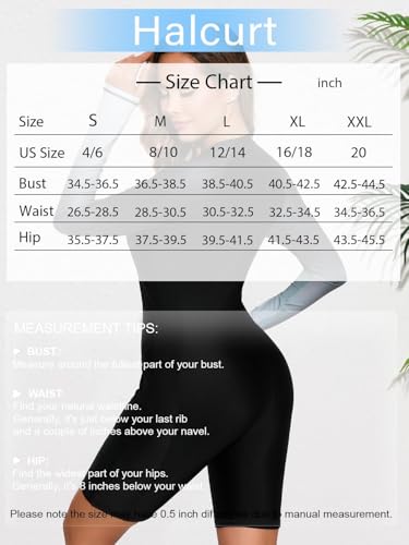 Halcurt Women's Zip Front Full Body Rash Guard Swimsuit - Medium, Black/Ombre Gray