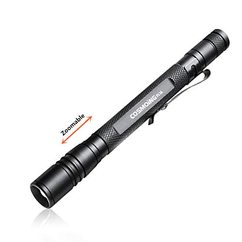 Zoomable Pen Flashlight - 3 Modes, 150 Lumen, 1 PCS