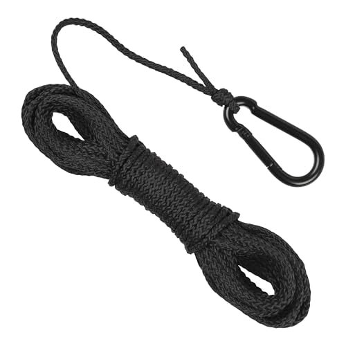 25-Foot Hoist Rope with Carabiner for Lifting Gear