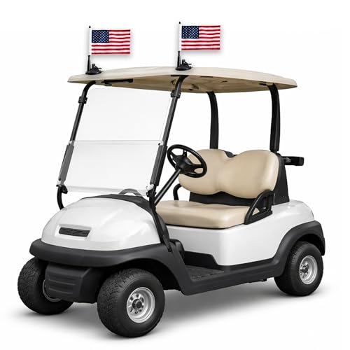 American Flag Suction Cup Car Mount - 2 Pack, 8x5 Inch Flags