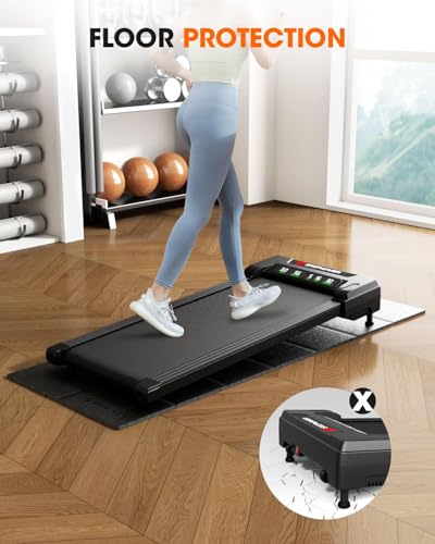 Stepwaver 68.2 x 24.1 Inch Foldable Walking Pad Mat for Carpet Floors - 0.2 Inch Thick, Heavy-Duty Floor Protector