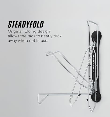 Vertical Bike Wall Rack - Swivel Mount for 24-29 in Wheels - Chrome 1-Pack
