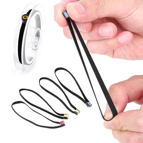 Fishing Tippet Spool Ring - 4 Pack Elastic Fabric Tackle Tool