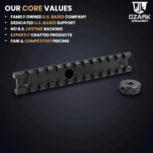 Picatinny Rail Scope Mount for Versatile Optics - 12 Slots