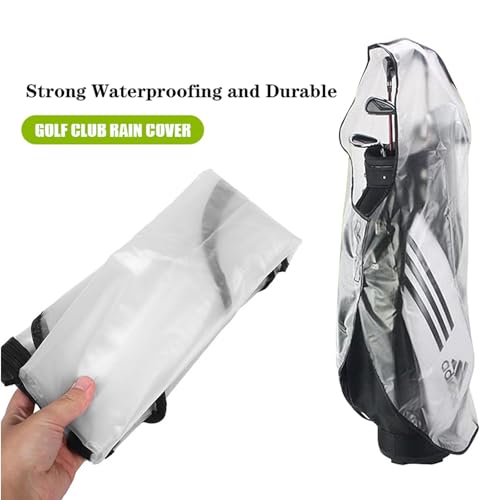 LH90H Waterproof Golf Bag Rain Cover for 14-Club Stand & Push Carts, Lightweight & Foldable