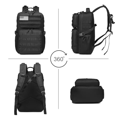 Waterproof Military Tactical Backpack 25L-45L Daypack with Molle System