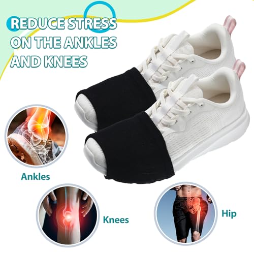 Haysandy Medium Black Dance Shoe Covers for Adults, 8 Pairs