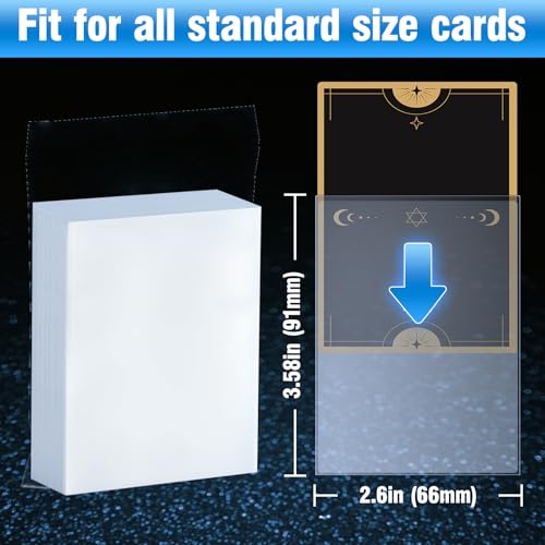 300ct Trading Card Penny Sleeves - Clear Protective Soft Card Sleeves