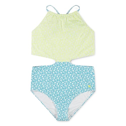 Hurley Girls' 1-Piece Cut Out Swimsuit - Turquoise Waves / Cool Matcha