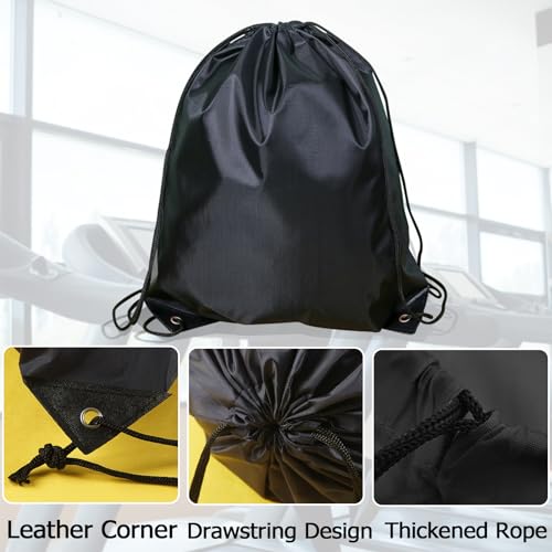 Drawstring Backpack - 4 Pack Cinch Bags for Gym & Sports