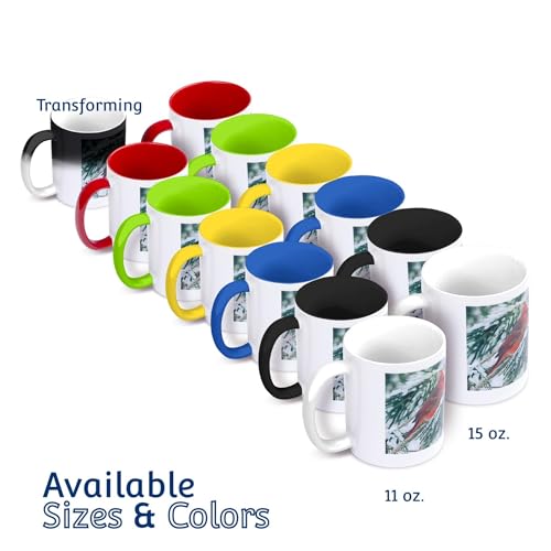 3dRose USA Seattle Skyline Night View 11oz Two-Tone Blue Mug