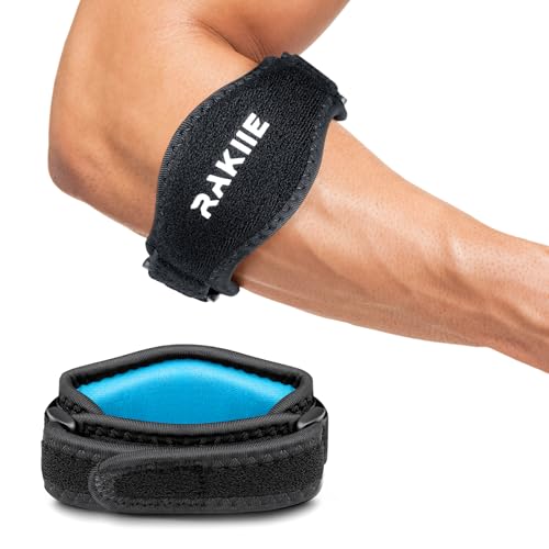 Tennis Elbow Brace with Adjustable Strap - Blue