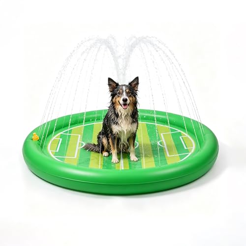 Dog Splash Pad - 51" Non-Slip Sprinkler Mat for Summer Fun