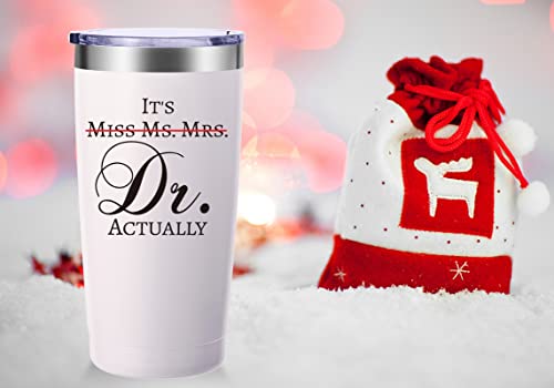AMZUShome White 20oz Doctor Gifts Travel Tumbler - Retirement, Graduation, Appreciation