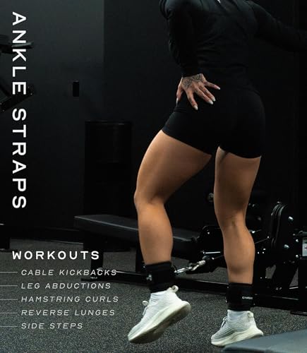 Adjustable Ankle Straps for Glute Workouts & Leg Exercises