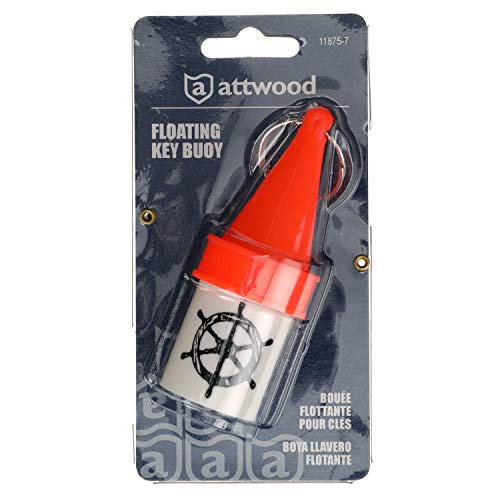 Floating Key Buoy - 1 7/64 x 2 51/64 Inch Marine Keychain