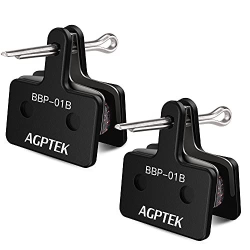Bike Brake Pads - Semi-Metallic for Shimano & Tektro - Black - 4 Pairs