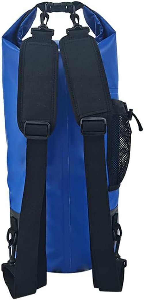 ISURE MARINE Waterproof Dry Bag - 20L with Zippered Pocket for Kayaking, Boating & Fishing | Blue