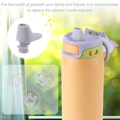 Silicone Spout Replacement for Ello Pop & Fill Water Bottle - 2 Pack