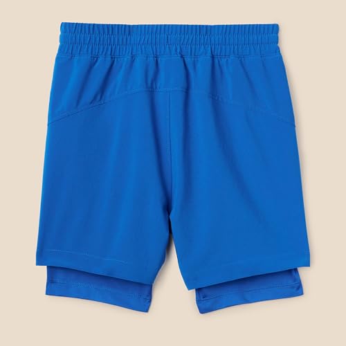 Amazon Essentials Boys' Active Performance Stretch Woven Athletic Shorts - Medium Blue