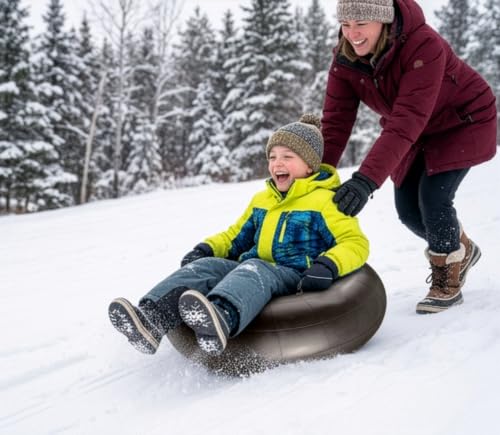 Heavy Duty Butyl Rubber Inner Tube – 32" Inflatable Tube for Sledding, Floating, and Pool Closing
