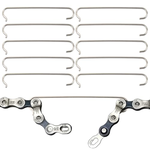 10PCS Stainless Steel Bicycle Chain Hooks for Repair