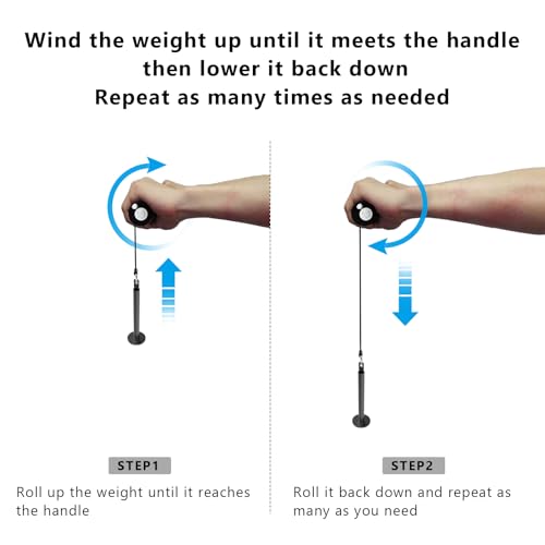 KYLINFIT Forearm Wrist Roller - Hand & Grip Strength Training Equipment