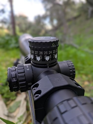 Vinyl Rifle Scope Turret Labels - 25-Yard Increments (100-1000 Yards)