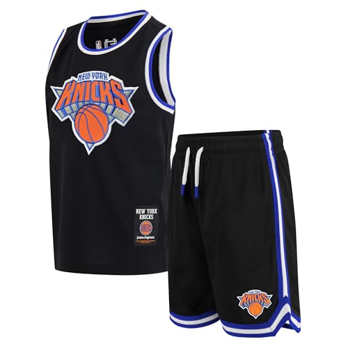 NBA Super Soft Jersey Tank Top & Basketball Shorts Set - Black, Size 5-6