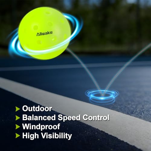 Durable Outdoor Pickleball Balls - USA Approved, 40 Holes