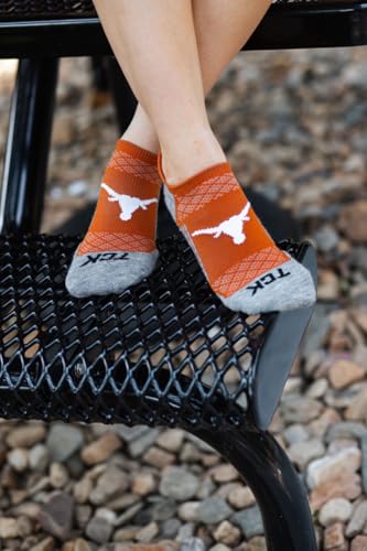 No Show Tab Socks - Large Texas Longhorns - Collegiate Apparel