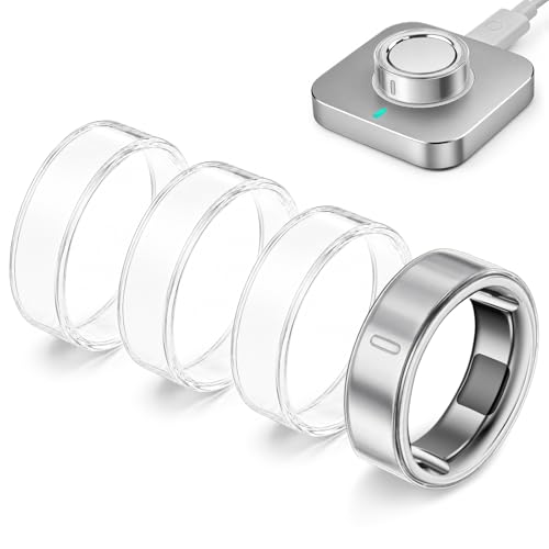 Oura Ring Cover 4 Pack - Clear TPU Protector, Size 7
