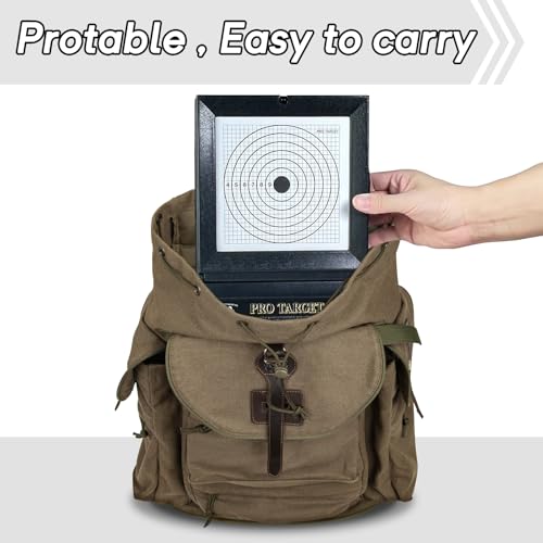 Airsoft Target Stand with 10 Paper Targets - Foldable BB Trap System
