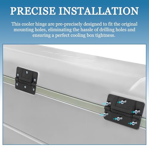 Black Oversized Mechanical Hinge for Igloo Coolers - 1 Pack