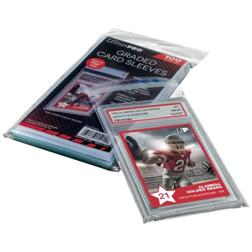 Resealable Graded Card Slab Sleeves for PSA Slabs - 100 Count