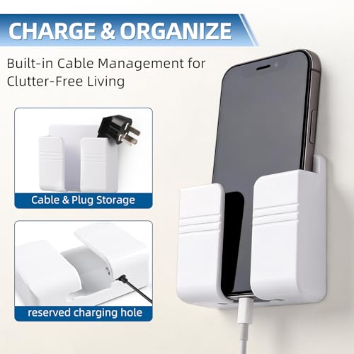 Phone Wall Holder - 2-Pack White RV & Boat Accessories