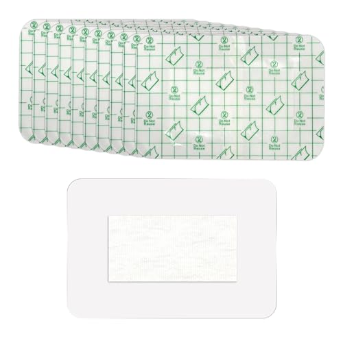 Large Waterproof Bandage - Clear Adhesive Dressing, 10pcs