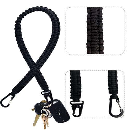 24-Inch Heavy Duty Paracord Keychain - Tactical Lanyard for Outdoor Use