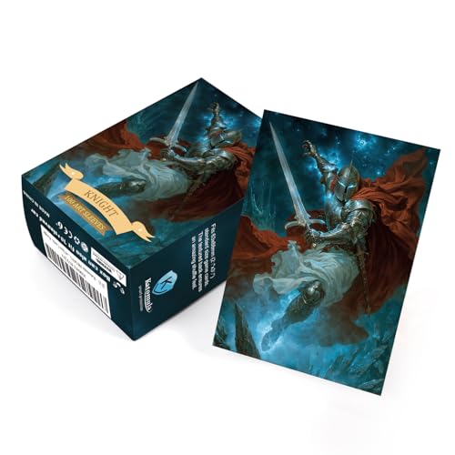 Katomula 100 MTG Card Sleeves with Inner Sleeves - Standard Size, Textured Back, Double Sleeve Protection